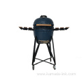 Smokeless Ceramic kamado grill with stainless steel cart